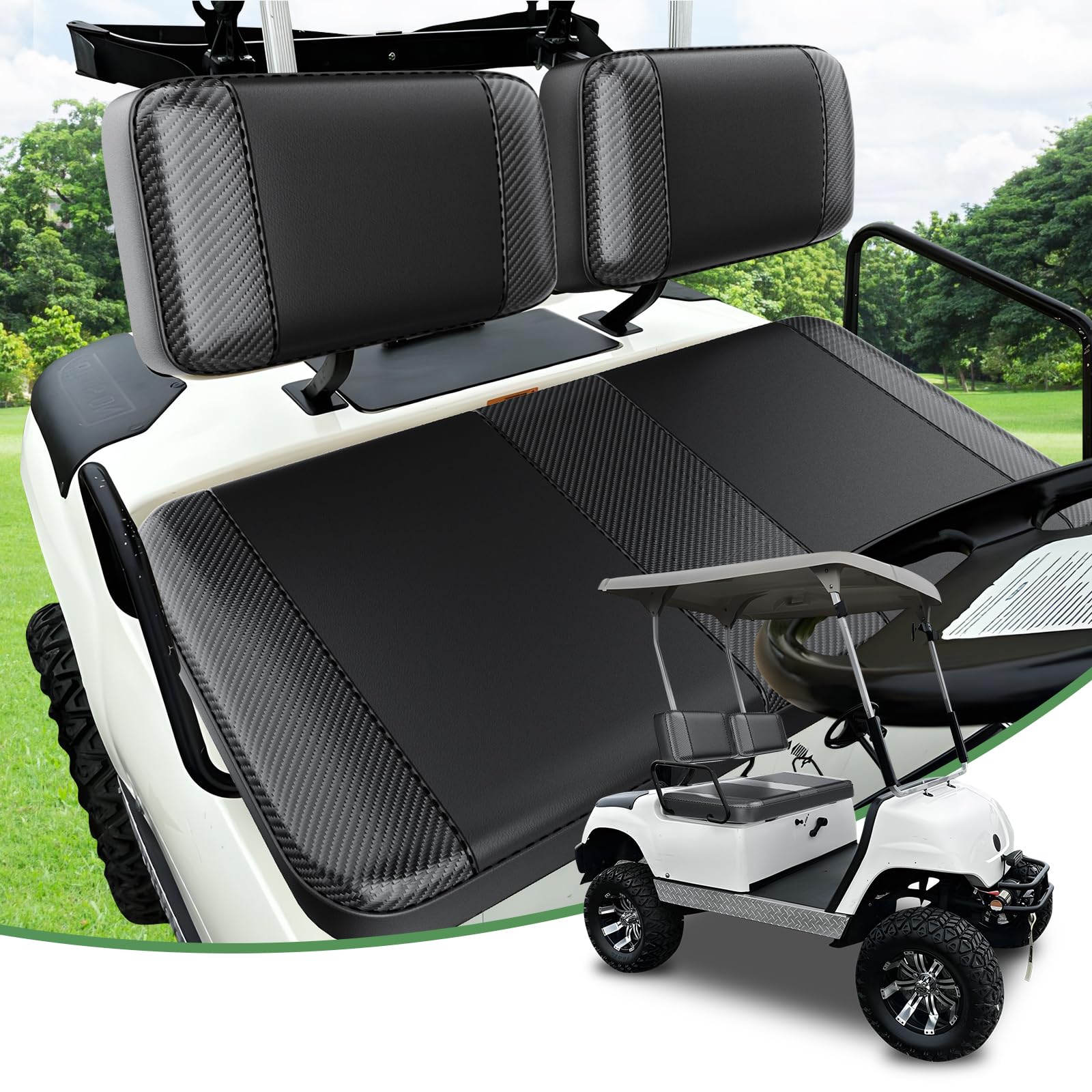 Amazon.com: T TGBROS Golf Cart Seat Covers Front for Yamaha G2 G8